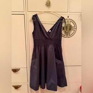 H&M Charcoal Sleeveless Midi Dress